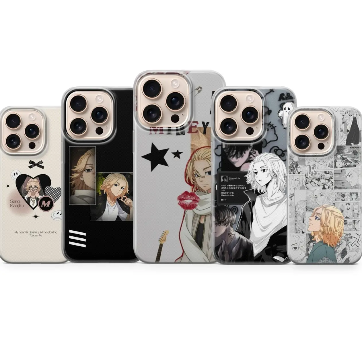 Sano Manjiro Phone Case – Tokyo Revengers Anime for iPhone 17 Air 16e Pro Max 15 14 13 12 11 | Samsung S25 S24 S23 FE | Google Pixel 10 9 8 PC1
