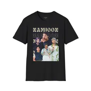 NamJoon T-Shirt, RM T-Shirt, Kpop Fan Shirt, Kpop Fan Gift 90S Style, Music Tour Gift Unisex, Gift For Women And Man