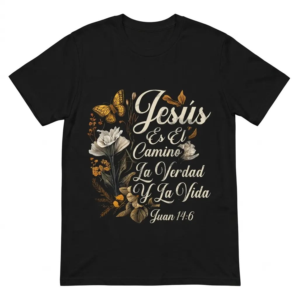 Cotton Christian Spanish Español Cristianos Religious Jesus God T-Shirt