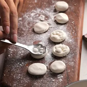 Cute Cat Claw Design Dessert Spoon, Stainless Steel Spoon, 1 Count Reusable Baking Mold Spoon, Kitchen Accessories