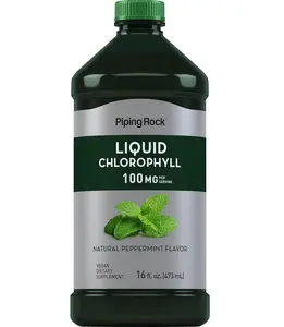 Piping Rock Liquid Chlorophyll 100mg | 16 oz | Mint Flavor | for Women & Men | Vegan, Non-GMO, and Gluten Free Formula