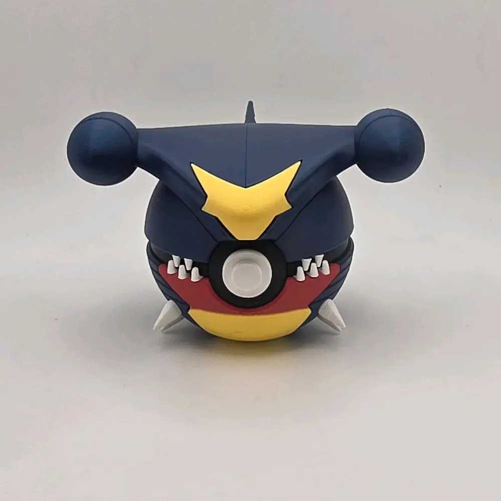 Garchomp-Themed Custom Decorative Collectible Pokeball - Fierce Handmade Craft for Pokemon Fans, Collectors, Intensity