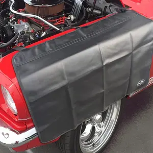 Fender Cover - 6 Count   and 3 Count Hook and Loop Straps - Protector Gripper Automotive Mechanic Work Mat with Protective PVC Vinyl