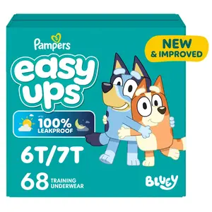 Pampers Easy Ups Super Bluey Disposable Training Pants - 6T-7T - 68ct