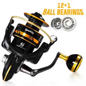 Sougayilang Spinning Reels Lightweight Ultra Smooth Powerful Fishing Reels Red & Blue & Golden Universal Spinning Wheel for Freshwater and Seawater