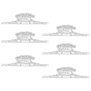 Bulk 48 Pc. Color Your Own First Day of School Crowns