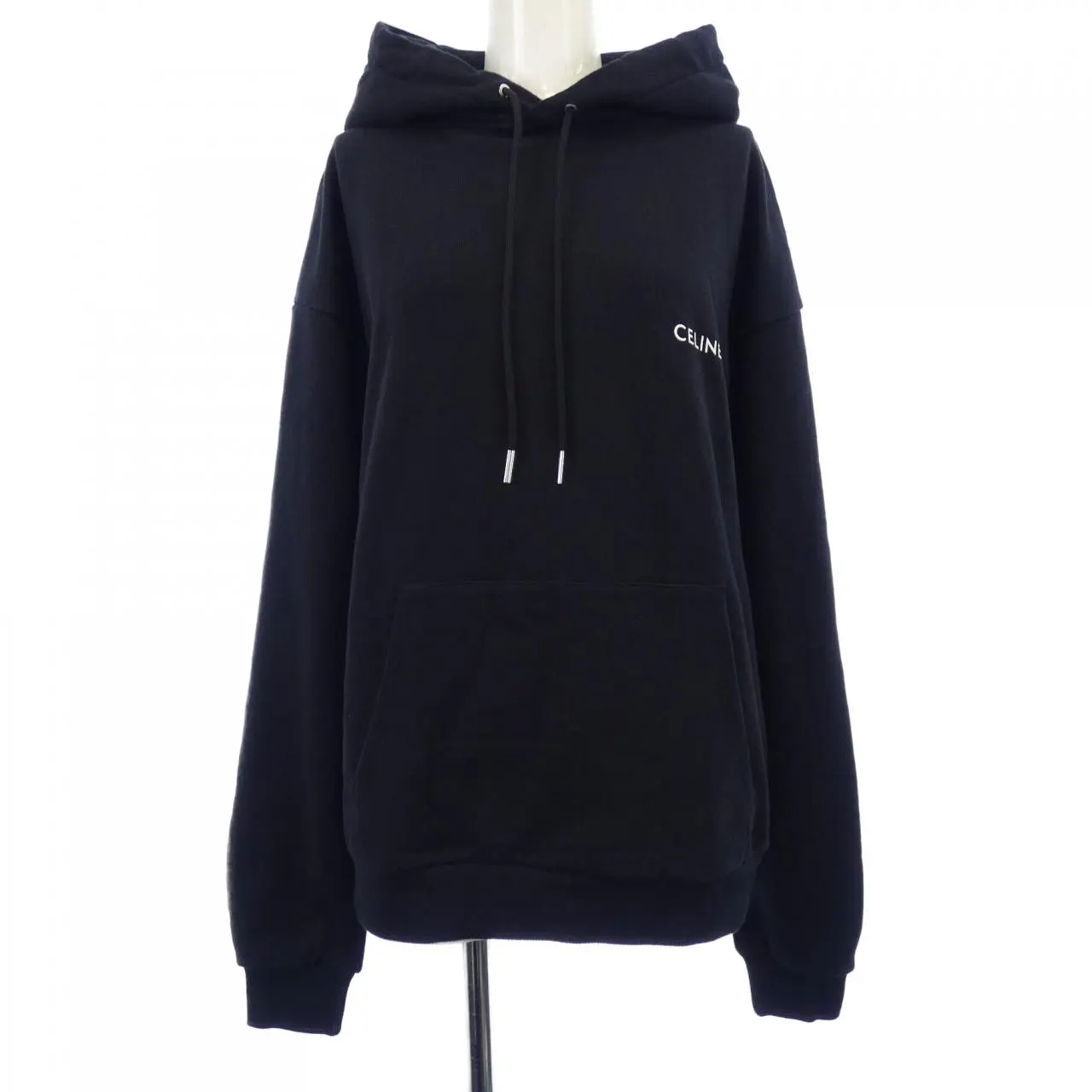Pre-owned Celine Cotton Small Leather Goods Loose Hoodie Hoodie