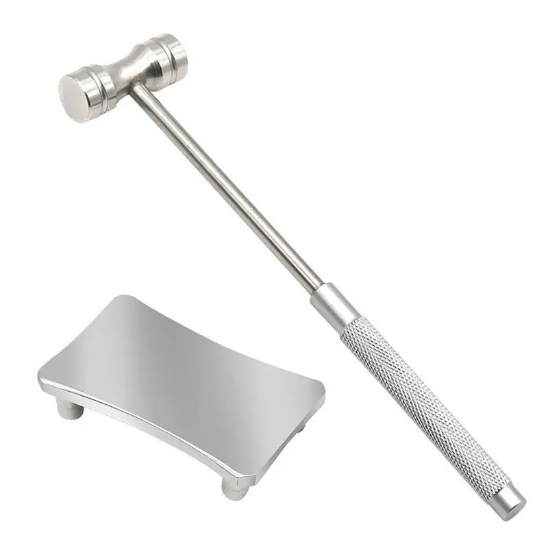 Mini Hammer Tool Set, Portable Hand Tools, Jewelry Hammer Dual Head, Multifunctional Hammer, Small Parts Processing Round Hammer + Pad Board, 2 Piece Kit for Craftsmanship