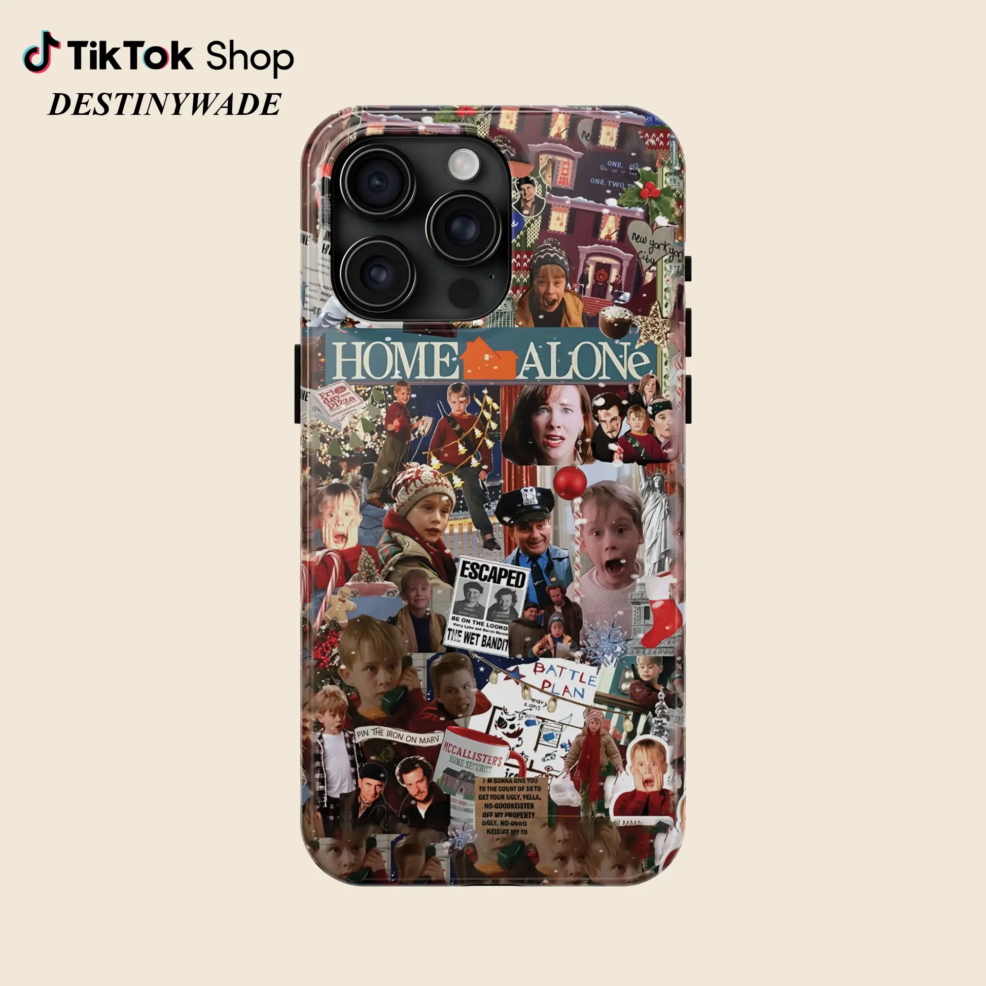 DestinyWadeStore Phone Case Home Alone Christmas Movie Cover For iPhone 17 16 15 14 13 12 11 Pro Max, Samsung Galaxy S25 S24 S23 S22 S21 Ultra tiktok shop deals