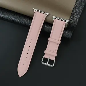 Premium Ultra-Thin PU Leather Smartwatch Replacement Strap, Fashionable Watch Accessories for Wearable Device Upgrade, Smartwatch Replacement Straps