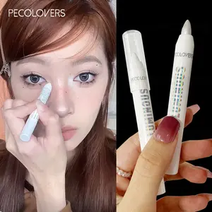 Highlight Eyeshadow Pencil Eyeshadow Stick Pearlescent White Glitter Long Lasting Eyeshadow Pen Makeup