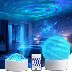 Galaxy Aurora Star Projector Night Light | Dynamic Swirl Nebula, Remote Control, Adjustable Speed/Brightness, Auto-Off Timer, Gift for Birthday Christmas