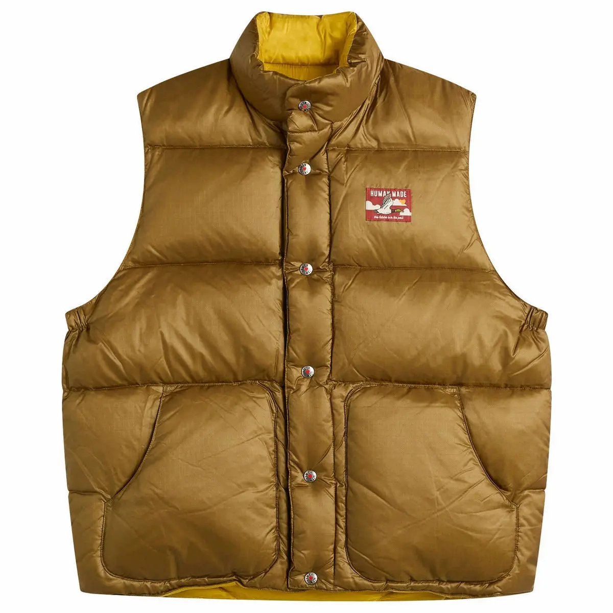 Human Made Reversible Down Vest "Olive Drab" Size XXL (MSRP: $545.00)