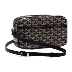 Goyard Cap-Vert Monogram Canvas And Leather Crossbody Bag For Men And Women