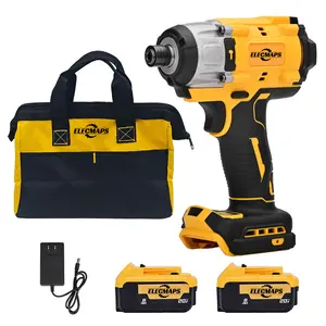 ELECMAPS electric screwdriver, compatible with Dewalt 20V batteries, 1/4-inch chuck, 0–3,500 RPM, equipped with a run indicator light, featuring a powerful brushless motor design, optional bare battery charger set included, an ideal choice for home use an