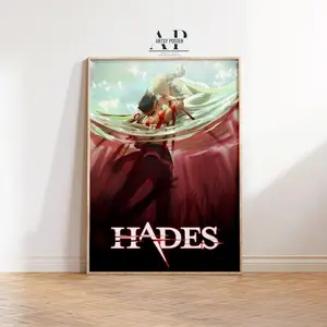 Hades Game Poster Epic Mythological Wall Art1 - (Unframe)