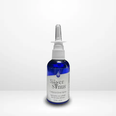 Silver Sinus Colloidal Silver Spray - Gentle Spray for Daily Sinus Relief | 2 fl. oz (60ml) nasal rinse colloidal silver for sinus infection colloidal silver nose spray colloidal silver for nasal congestions colloidal silver nasal rinse
