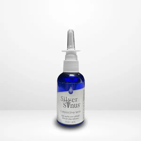Silver Sinus Colloidal Silver Spray - Gentle Spray for Daily Sinus Relief | 2 fl. oz (60ml) nasal rinse colloidal silver for sinus infection colloidal silver nose spray colloidal silver for nasal congestions colloidal silver nasal rinse