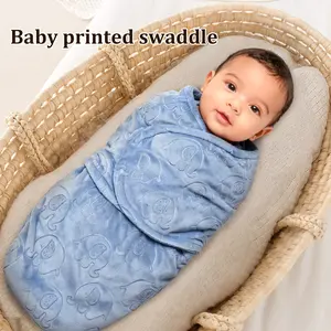 Autumn Winter Thick Newborn Blanket Wrap, Sleep Sack, Flannel Material, Soft Comfortable, Adjustable Washable Design, Suitable for 0-3 Months Infants