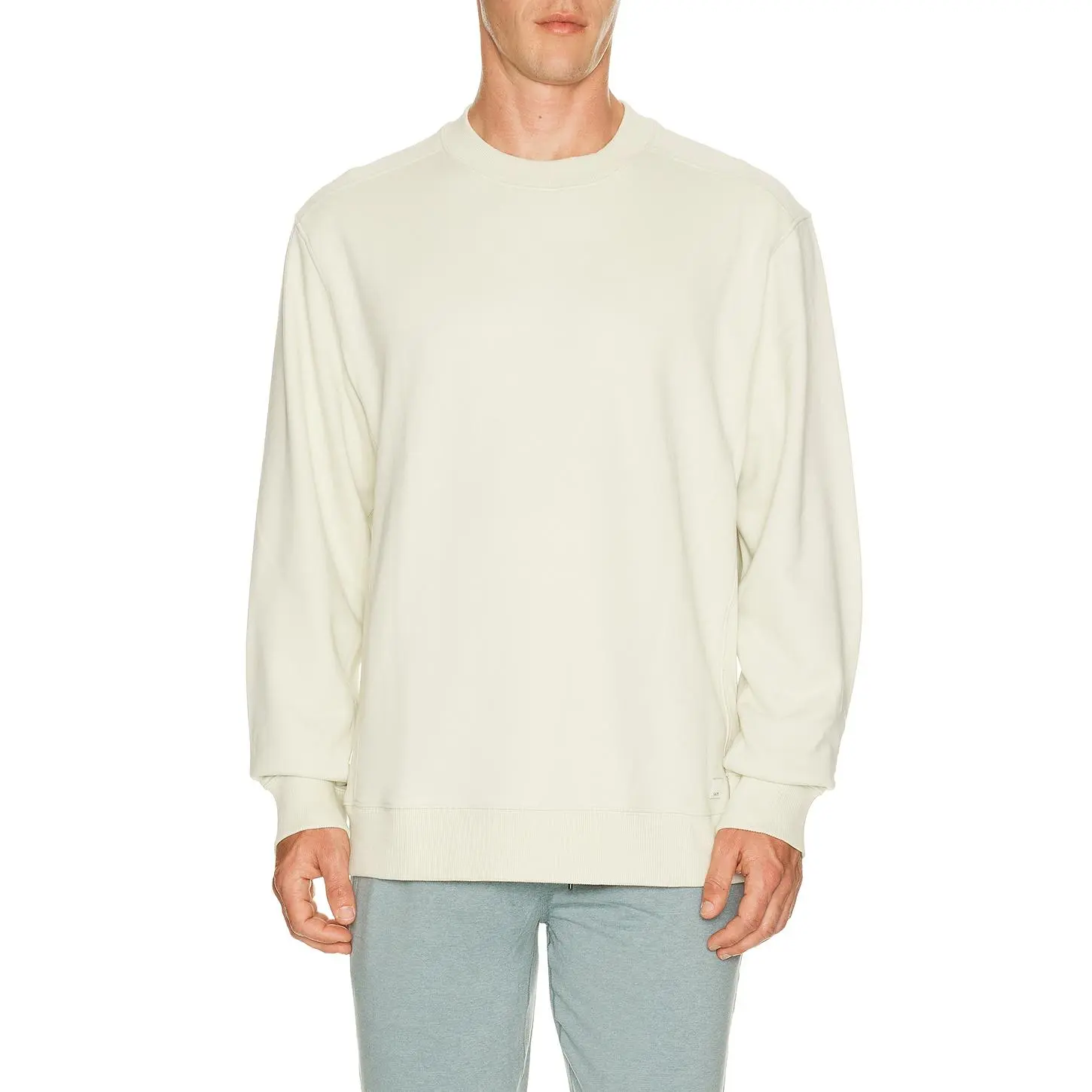 Vuori Cypress Vintage Crew Pullover in Sandalwood