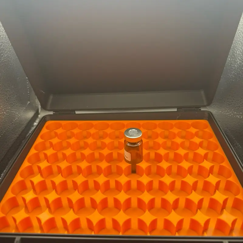 10 ml Vial Storage Case, 80-Count Pack for Secure Vial Organization