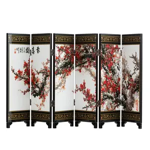 Mini 6-Panel Traditional Chinese Art For Home Decoration - Decorative Lacquerware, Mini Divider