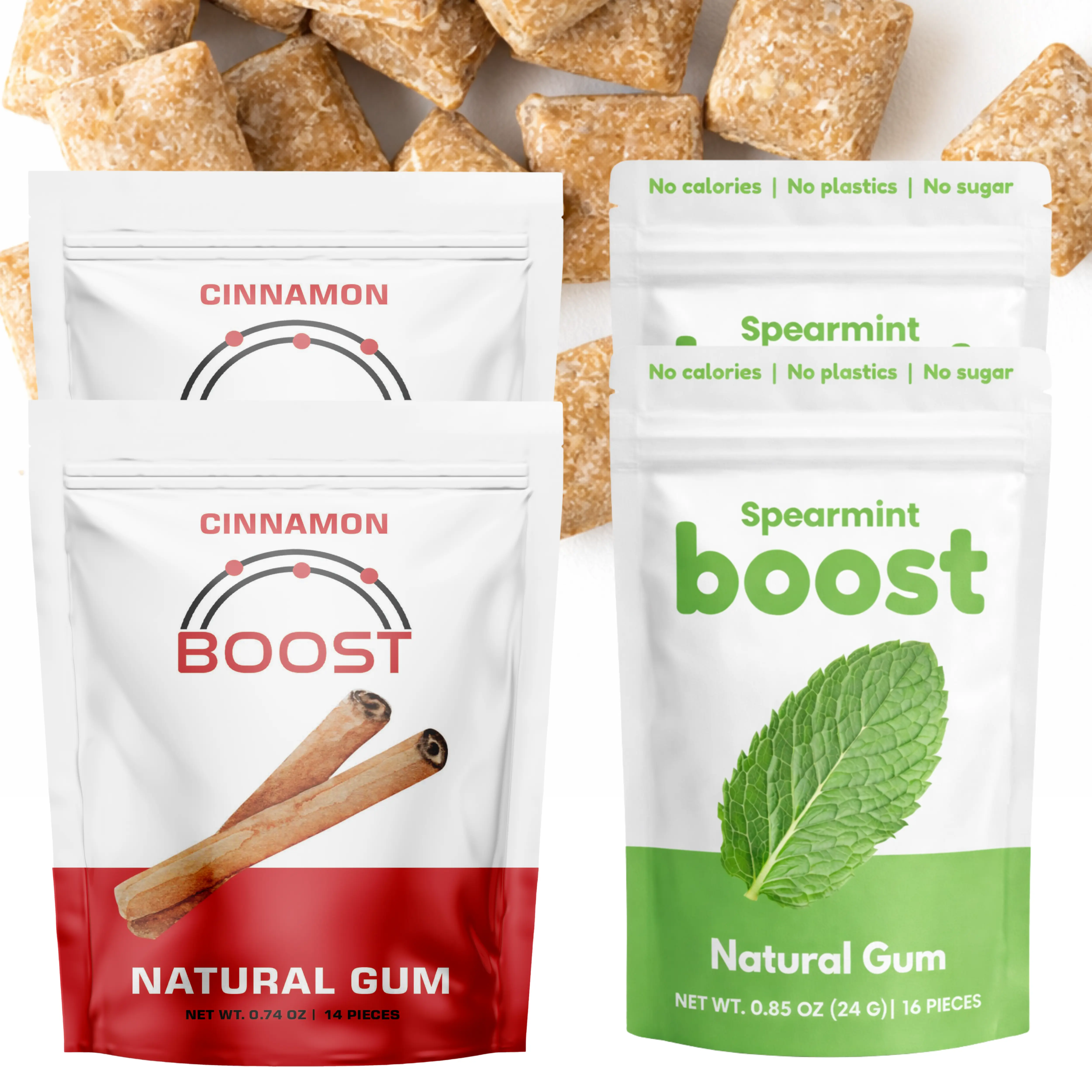 4 Pack Natural gum
