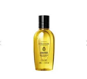 Mini size 2.5/75 L'Occitane  Cleansing And Softening Refillable Shower Oil With Almond Oil