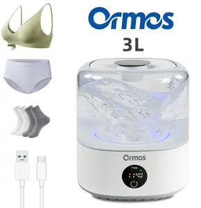 Ormos Portable Rechargeable Mini Washing Machine for Underwear, Wireless Portable Laundry cup, Mini Portables Washing Machine, 20 Washes per Charge, for Baby Clothes, Underwear, 1.2L/3L/4L/6L