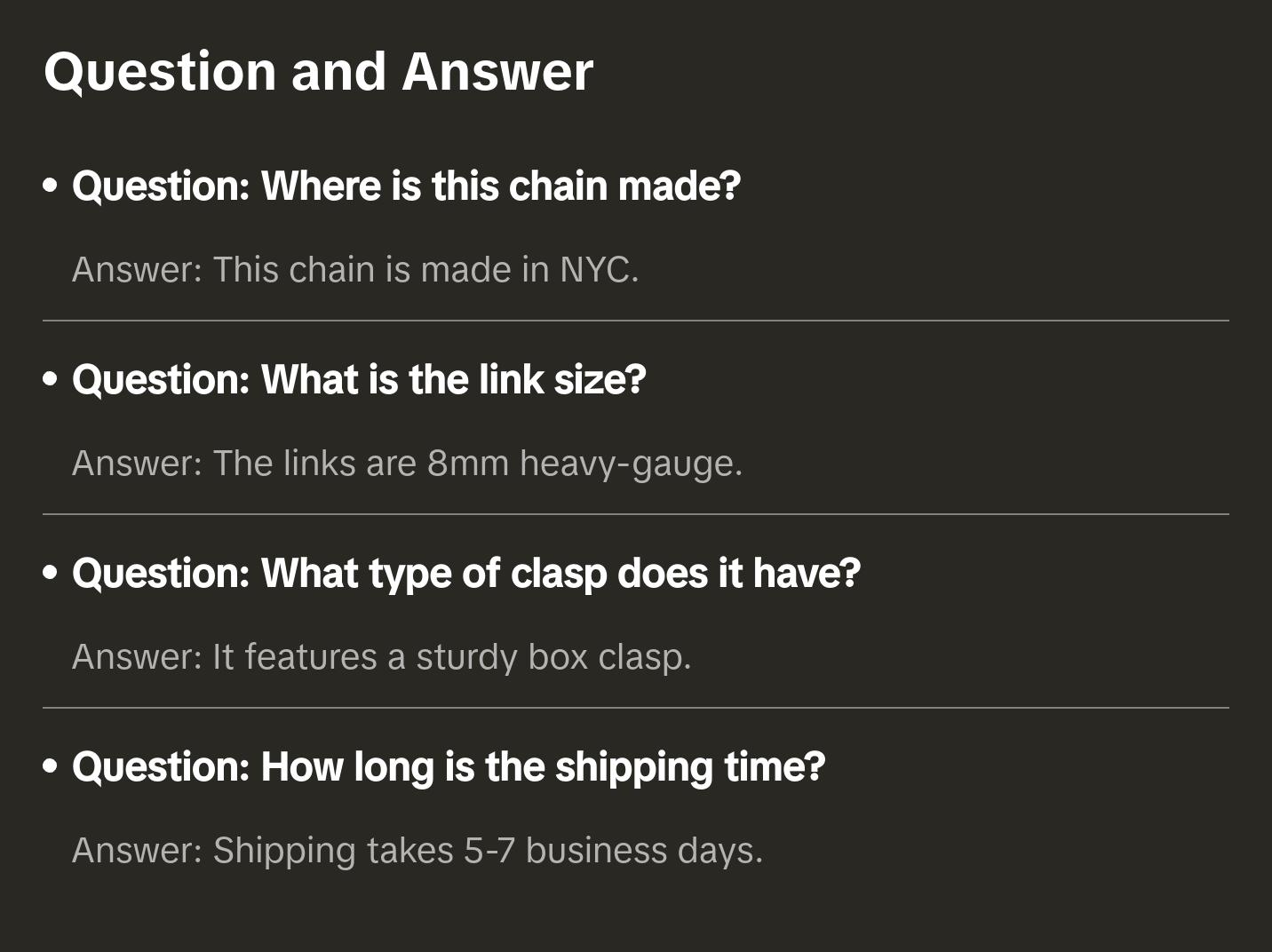 Cuban Link Chain – .925 Sterling Silver