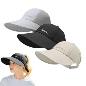 3-Pack UPF Sun Protection Baseball Hat for Men & Women Lightweight Adjustable Velcro Closure Wide Brim Outdoor Sports Hat All-Season Elastic Design White Gray Black