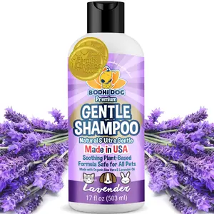 Bodhi Dog Premium Gentle Shampoo - Soothing & Ultra Gentle Formula with Aloe Vera & Lavender Oil - Made in USA for Puppies, Dogs & Cats