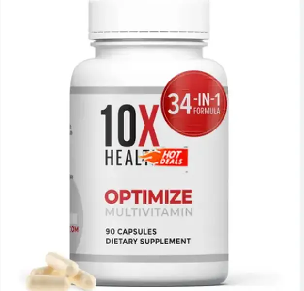Optimize Men’s Multivitamin 34-in-1 Formula MTHFR-Safe Methylated with B12 & 5-MTHF Support 90 Capsules for Energy Focus Immune Health