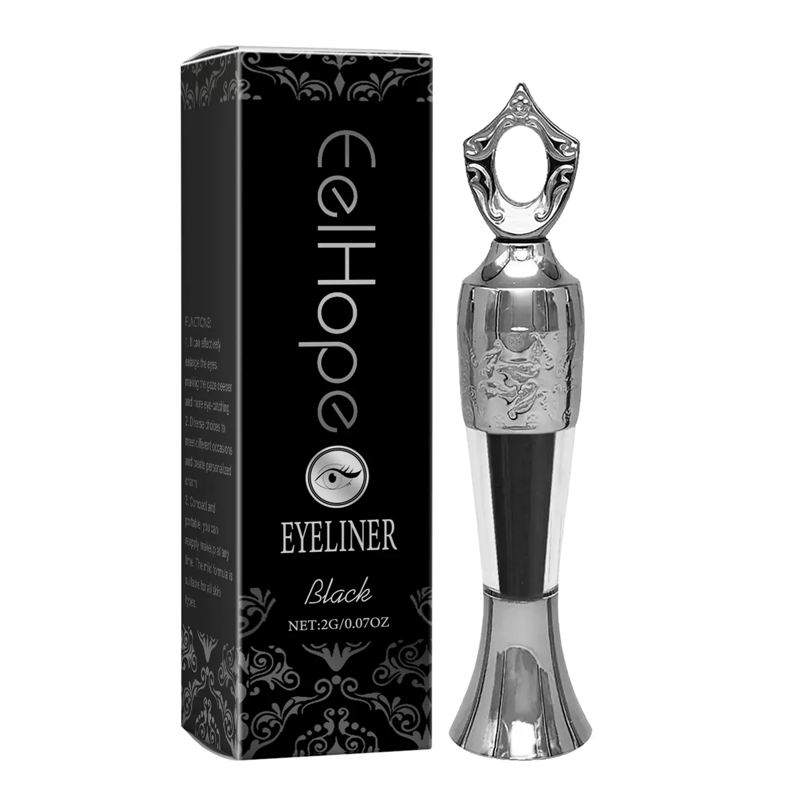Vintage Kohl Powder Eyeliner, Nourishing Formula with Sweet Almond Oil for Sensitive Eyes, 24H Waterproof & Smudgeproof Matte Black Stick, Multi-Use Lipliner for Gothic Makeup, Youth, Smooth, Blendable, Long Lasting, Castor Seed Oil, Silky Smooth Glide, S