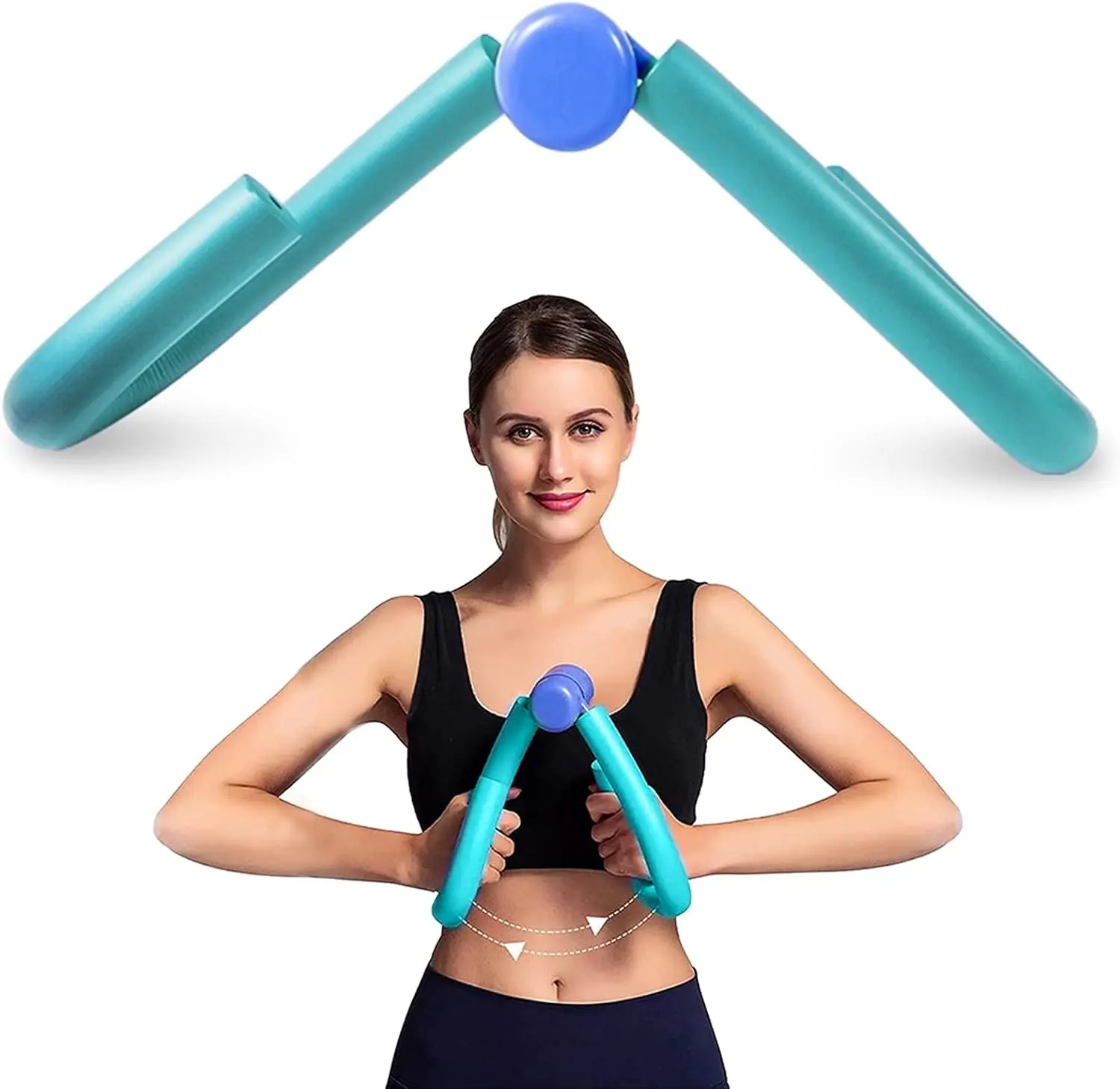 Pink 1-in-1 Home Gym Equipment - Arm Toner, Thigh Master, Leg & Butt Exerciser for Home Use (Party Gift Option)