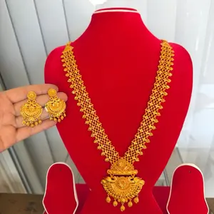 Gold plated Rani haar with earrings