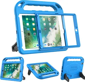 Case for iPad 6th/5th Generation (iPad 9.7-inch, 2017/2018), iPad 9.7/Air 2 Cas e with Screen Protector, Shockproof Handle Stand iPad 6th 5th Generation Case for , Blue