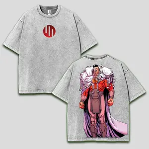 Thragg Viltrumite Invincible Universe v4 , Invincible ss4 Comics T-Shirt, viltrumite compression shirt ,TV Show Comics Washed T-shirt invincible war graphic tee Menswear streetwear lover