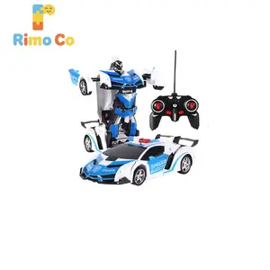 Remote Control Transformer Robot Car Toys, 2.4GHz 1:18 Scale RC Car Drift Function, One-Button Deformation, 360°Rotation, Cool Family Gifts outdoorfun