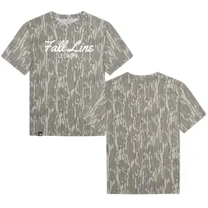 White Legion FALL LINE Mossy Oak Original Bottomland Camouflage Camo Tee – Soft & Breathable Tshirt