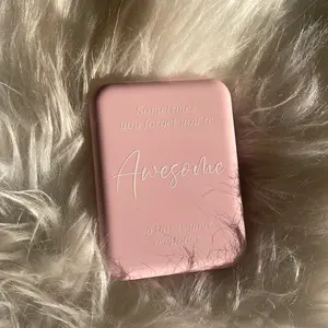 Pink Mini LED Vanity  Mirror On The Gooo Makeup Durable