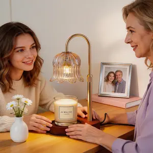 Candle heating light with timer function — modern romantic style, adjustable height and brightness, includes 2 bulbs, flameless gentle wax melter; TikTok Shop restock, Mother’s Day and Father’s Day gifts, gift for mom, home decor, household supplies