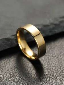 Unisex Titanium Steel Couple Rings, 6mm Inner Ball Design, Street Style, Perfect for Daily Wear & Parties, Ideal Gift for Friends & Family, Non Tarnish Jewelry