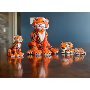 Articulated Tiger 3D Fidget Toy Mini Little Medium Large and GIANT Sizes