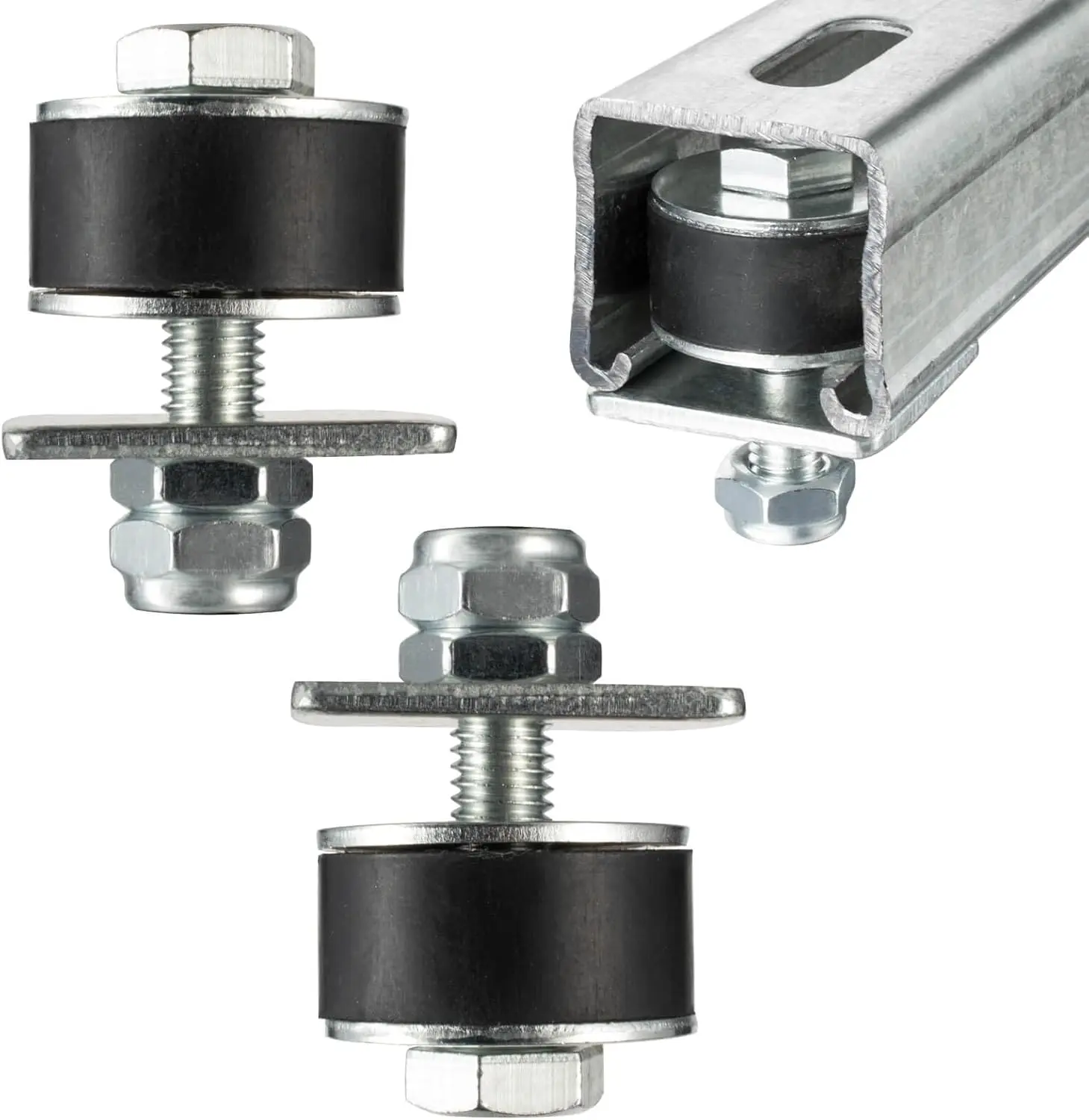 Unistrut Trolley Limit Hardware for Strut Channel, U Bracket,Garage Door Rollers, Hoist Trolley, Beam Trolleys 2Pack