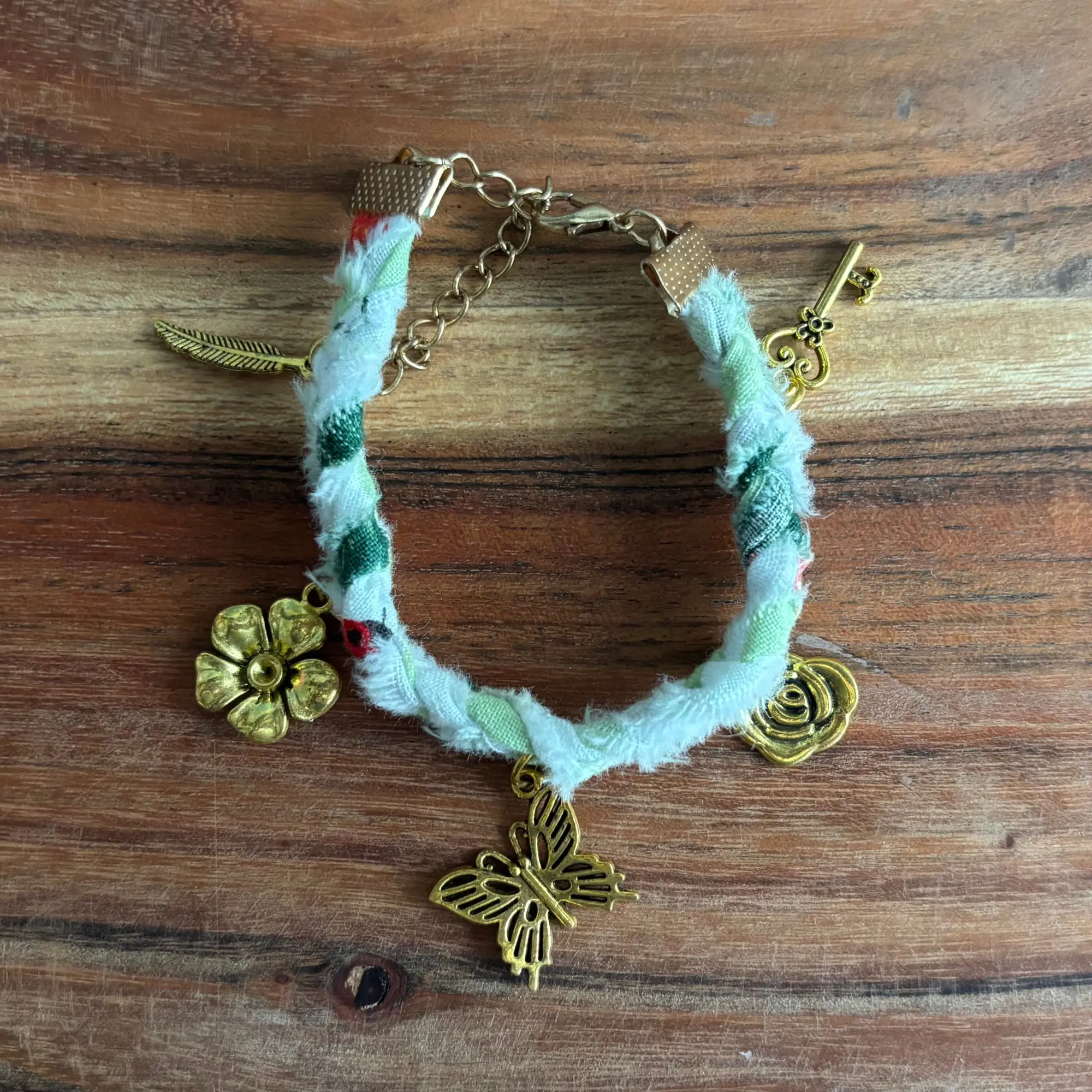 I Spy Fabric Charm Bracelet