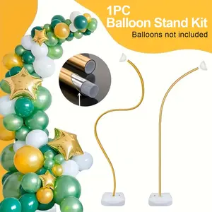 Flexible Balloon Arch Stand Kit, Balloon Garland Frame, Free Bending Half Balloon Arch Stand, 8.2ft Reusable Plastic Balloon Flower Backdrop with Water Base for Wedding, Bridal Shower, Birthday Party Decorations - No Electricity Needed