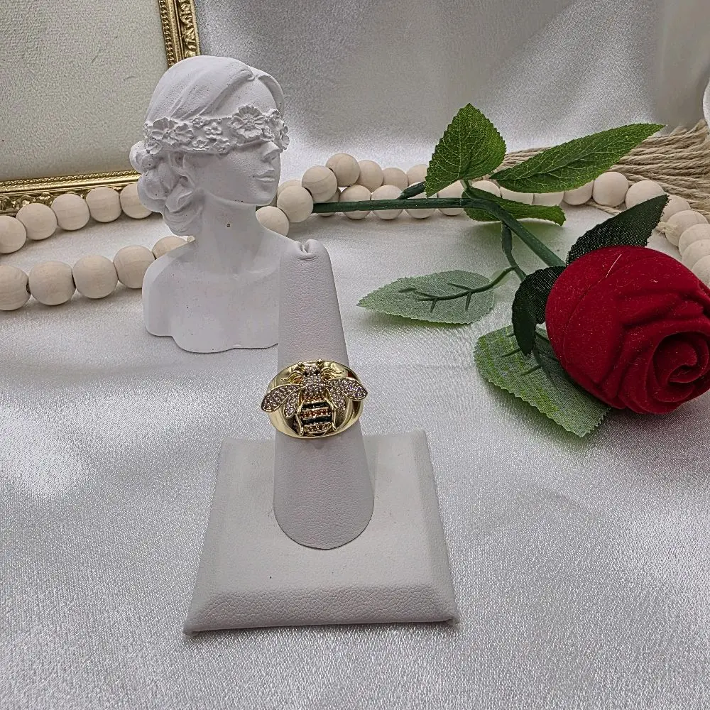 LaYaiBoutique #2268 bee ring, 14k gold plated, high quality