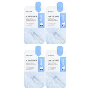 MEDIHEAL Hyaluronate Watermide Essential Beauty Mask, 4 Sheets, 0.81 fl oz (24 ml) Each