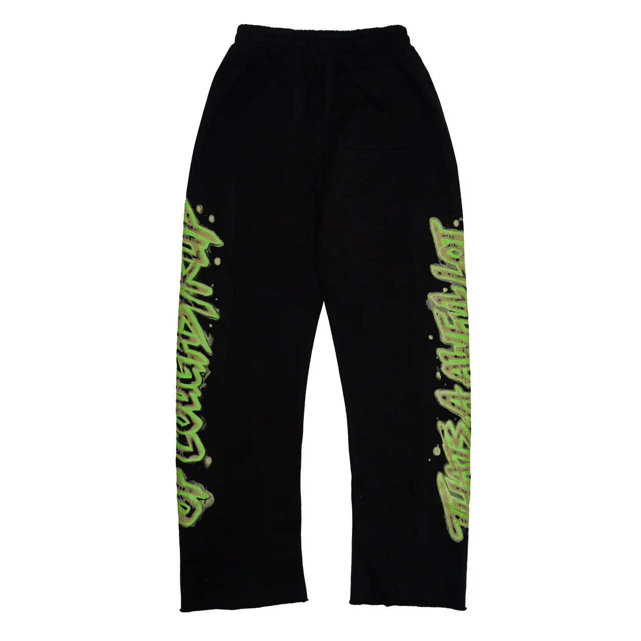 Men's Streetwear Graphic Asa Sweatpants Graffiti Print Casual Loose Fit Fleece Lounge Pants Urban Style